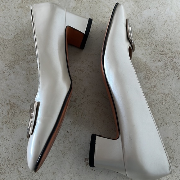 SALVATORE FERRAGAMO FLORENCE SLIP ON HEELS - Picture 3 of 15
